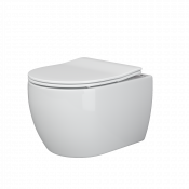 Подвесной унитаз Ceramica Nova Play Rimless CN3001 микролифт, безободковый